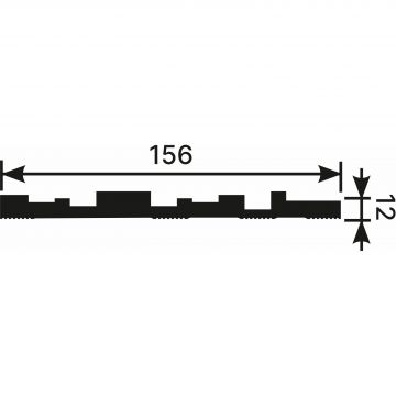 Панель Cosca Decor (Коска) RP002, 156х12, 2800 мм, Экополимер