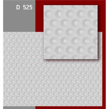 Плита потолочная Decor Ek (Декор Эк) D525 пенополистерол, инжекционная, белый, 500х500х11 мм