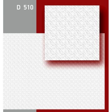 Плита потолочная Decor Ek (Декор Эк) D510 пенополистерол, инжекционная, белый, 500х500х11 мм