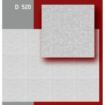 Плита потолочная Decor Ek (Декор Эк) D520 пенополистерол, инжекционная, белый, 500х500х11 мм