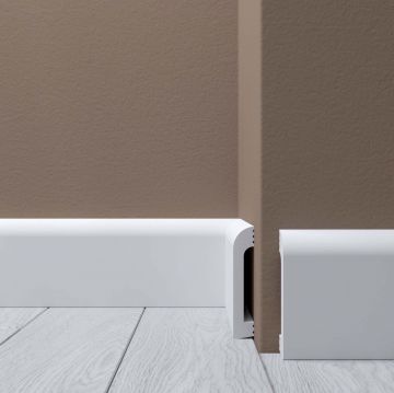 Плинтус напольный Де-Багет (De-Baget) 2000х15х80 мм, XPS POLYMER Н 6