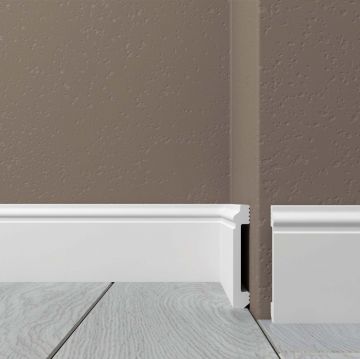 Плинтус напольный Де-Багет (De-Baget) 2000х13х80 мм, XPS POLYMER Н 80