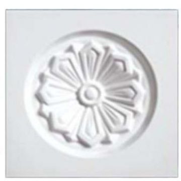 Обрамление дверных промов (Элемент) Перфект (Perfect) 105х105х25 мм (D3034)