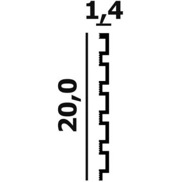 Декоративная панель Перфект (Perfect) Плюс 2000х200х14 мм P122