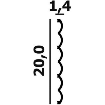 Декоративная панель Перфект (Perfect) Плюс 2800х200х14 мм P129-2800