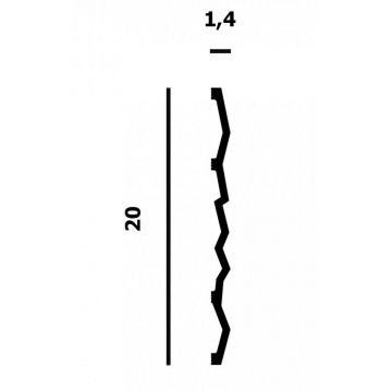 Декоративная панель Перфект (Perfect) Плюс 2800х14х200 мм, P173-2800
