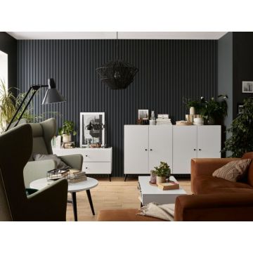 Панель стеновая реечная VOX (ВОКС) Linerio L-Line Anthracite 2650х122х21 мм, 6054509