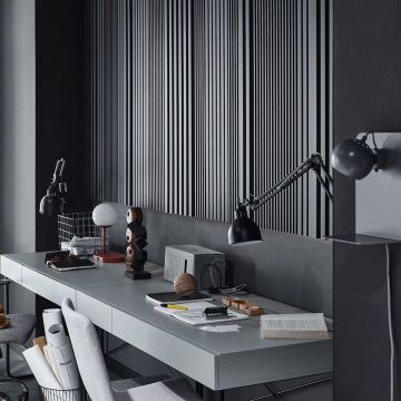 Панель стеновая реечная VOX (ВОКС) Linerio L-Line Anthracite 2650х122х21 мм, 6054509