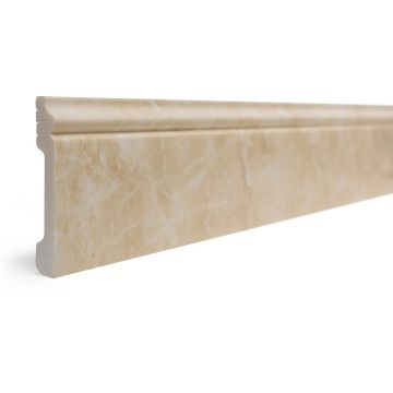 Плинтус Decor-Dizayn (Декор-Дизайн) 2400x79x13 мм, Коллекция Плинтусы 005, Бежевый, Полистирол, 005-10