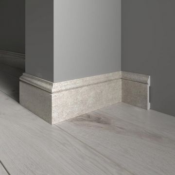 Плинтус Decor-Dizayn (Декор-Дизайн) 2400x79x13 мм, Коллекция Плинтусы 005, Бежевый, Полистирол, 005-25