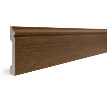 Плинтус Decor-Dizayn (Декор-Дизайн) 2400x79x13 мм, Коллекция Плинтусы 005, Коричневый, Полистирол, 005-85SH