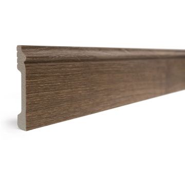 Плинтус Decor-Dizayn (Декор-Дизайн) 2400x79x13 мм, Коллекция Плинтусы 005, Коричневый, Полистирол, 005-92SH