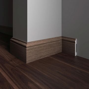 Плинтус Decor-Dizayn (Декор-Дизайн) 2400x79x13 мм, Коллекция Плинтусы 005, Коричневый, Полистирол, 005-92SH