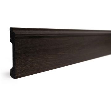 Плинтус Decor-Dizayn (Декор-Дизайн) 2400x79x13 мм, Коллекция Плинтусы 005, Коричневый, Полистирол, 005-93SH