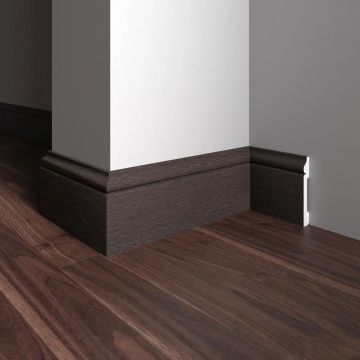 Плинтус Decor-Dizayn (Декор-Дизайн) 2400x79x13 мм, Коллекция Плинтусы 005, Коричневый, Полистирол, 005-93SH