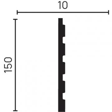 Панель Decor-Dizayn (Декор-Дизайн) 3000х150х10 мм, Коллекция Цветные панели, Коричневая, Полистирол, 904-63SH
