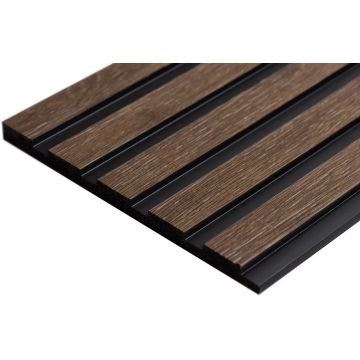 Панель Decor-Dizayn (Декор-Дизайн) 3000х150х10 мм, Коллекция Цветные панели, Коричневая, Полистирол, 904-66SH