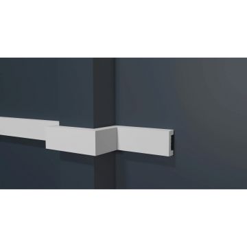 Молдинг Decor-Dizayn (Декор-Дизайн) 2000х30х13 мм, Коллекция DD, Белый, Полистирол, DD626