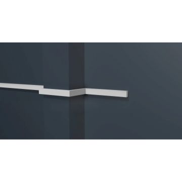 Молдинг Decor-Dizayn (Декор-Дизайн) 2000х10х6 мм, Коллекция Estet (Эстет), Белый, Полистирол, DD632