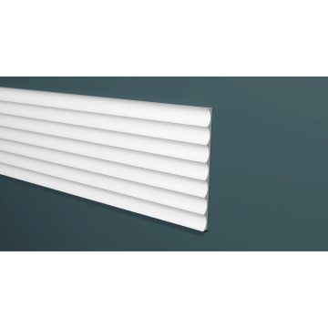 Панель Decor-Dizayn (Декор-Дизайн) 2000х240х10 мм, Коллекция Грани, Белая, Полистирол, DD900