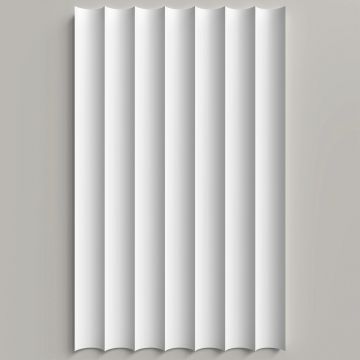 Панель Decor-Dizayn (Декор-Дизайн) 2000х240х10 мм, Коллекция Грани, Белая, Полистирол, DD900