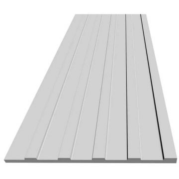 Панель Decor-Dizayn (Декор-Дизайн) 3000х150х10 мм, Коллекция Грани, Белая, Полистирол, DD901(3m)