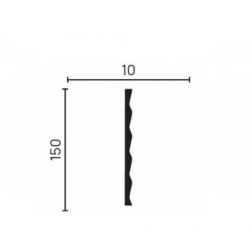 Панель Decor-Dizayn (Декор-Дизайн) 3000х150х10 мм, Коллекция Грани, Белая, Полистирол, DD903(3m)
