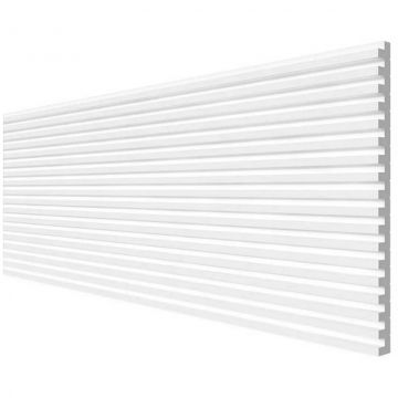 Панель Decor-Dizayn (Декор-Дизайн) 2000х180х10 мм, Коллекция Грани, Белая, Полистирол, DD905