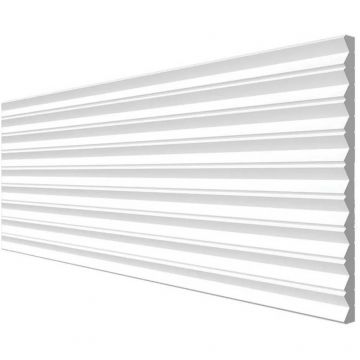 Панель Decor-Dizayn (Декор-Дизайн) 2000х180х10 мм, Коллекция Грани, Белая, Полистирол, DD908