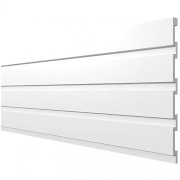 Панель Decor-Dizayn (Декор-Дизайн) 2000х240х13 мм, Белая, Полистирол, DD914