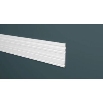 Панель Decor-Dizayn (Декор-Дизайн) 2000х150х10 мм, Коллекция Modern (Модерн), Белый, Полистирол, DD924