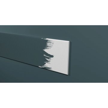 Панель Decor-Dizayn (Декор-Дизайн) 2000х200х10 мм, Белая, Полистирол, DD925
