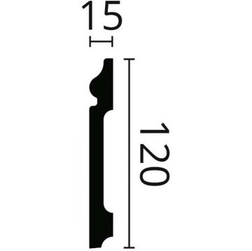 Плинтус напольный NMC (НМЦ) Wallstyl FL2 Rus 2000х15х120 мм DSPLFL200020