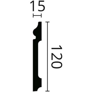 Плинтус гибкий NMC (НМЦ) Wallstyl FL2 Flex 2000х15х120 мм 3016327