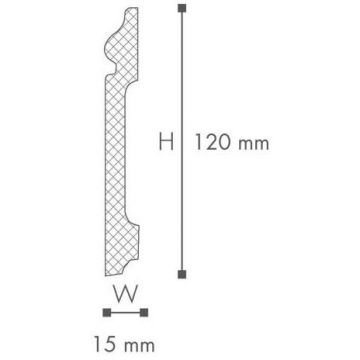 Плинтус гибкий NMC (НМЦ) Wallstyl FT2 Flex 2000х15х120 мм