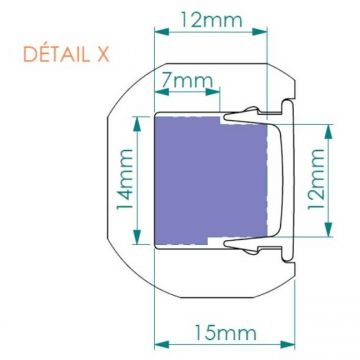 Плинтус потолочный NMC (НМЦ) Wallstyl IL12 2000х25х20 мм 3044366