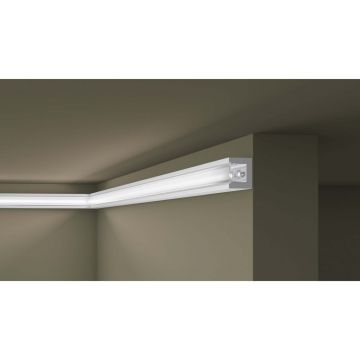 Плинтус потолочный NMC (НМЦ) Wallstyl IL12 2000х25х20 мм 3044366