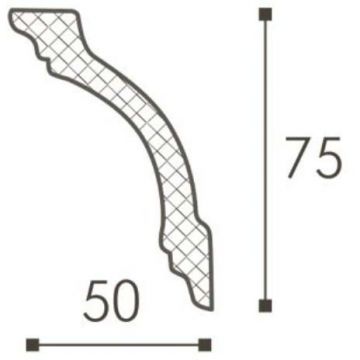 Карниз NMC (НМЦ) Wallstyl WT14 Rus 2000х50х75 мм DSCLWT200140