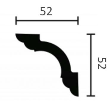 Карниз NMC (НМЦ) Wallstyl WT5 Rus 2000х52х52 мм DSCLWT200050