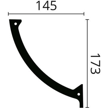 Карниз NMC (НМЦ) Arstyl L3 2000х145х173 мм DUMANL03000