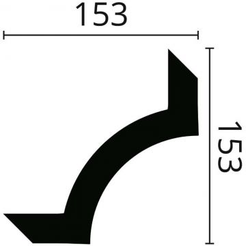 Уголок NMC (НМЦ) Arstyl SP3-4 13х153х153 мм DUVMSP3040 4 шт.