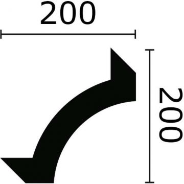 Уголок NMC (НМЦ) Arstyl Z102 200х200 мм DUVAZ1020 4 шт.