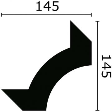 Уголок NMC (НМЦ) Arstyl Z103 145х145 мм DUVAZ1030 4 шт.