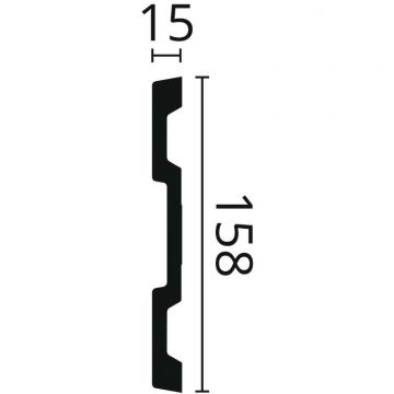 Молдинг NMC (НМЦ) Arstyl Z61 2000х15х158 мм DUMANZ61000