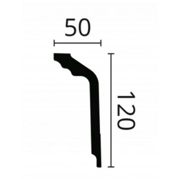 Карниз NMC (НМЦ) Nomastyl GT 2000х50х120 мм DSMNNGТ00