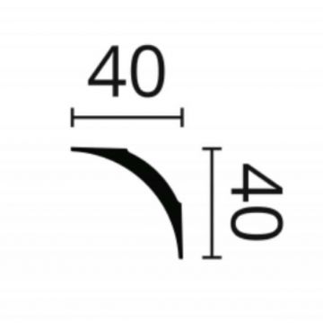 Карниз NMC (НМЦ) Nomastyl NE1 2000х40х40 мм 3015311