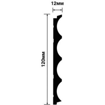 Декоративная панель HiWood (ХайВуд) 2700х120х12 мм NP Белый (LV139)