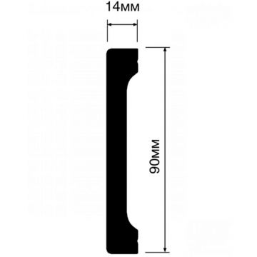 Плинтус HiWood (ХайВуд) 2700х90х14 мм BR396 (B90V1) шт.