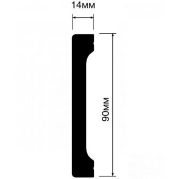 Плинтус HiWood (ХайВуд) 2700х90х14 мм BR416 (B90V1) шт.