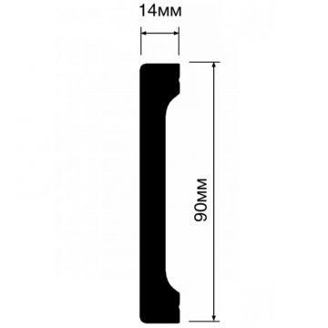 Плинтус HiWood (ХайВуд) 2700х90х14 мм BR417 (B90V1) шт.